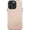 Rose Gold Chevron iPhone 15 Pro Impact Case